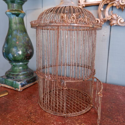 Petite cage à oiseaux en fer fin XIXe