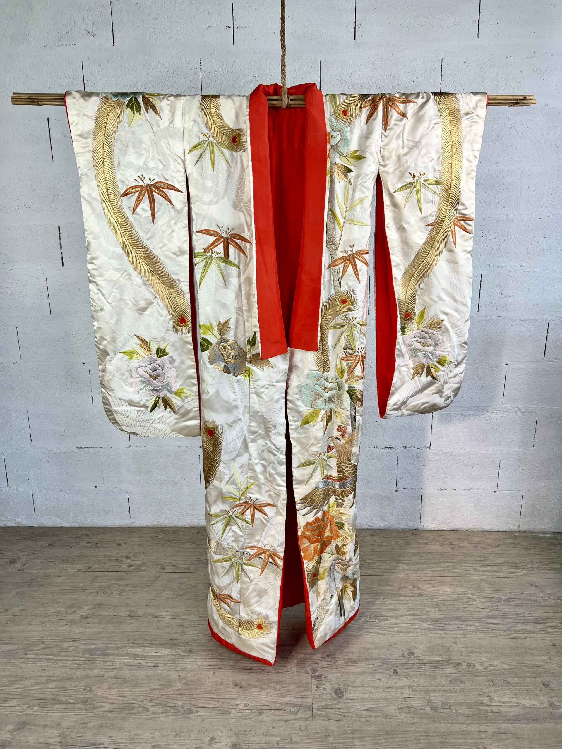 Japanese embroidered kimono