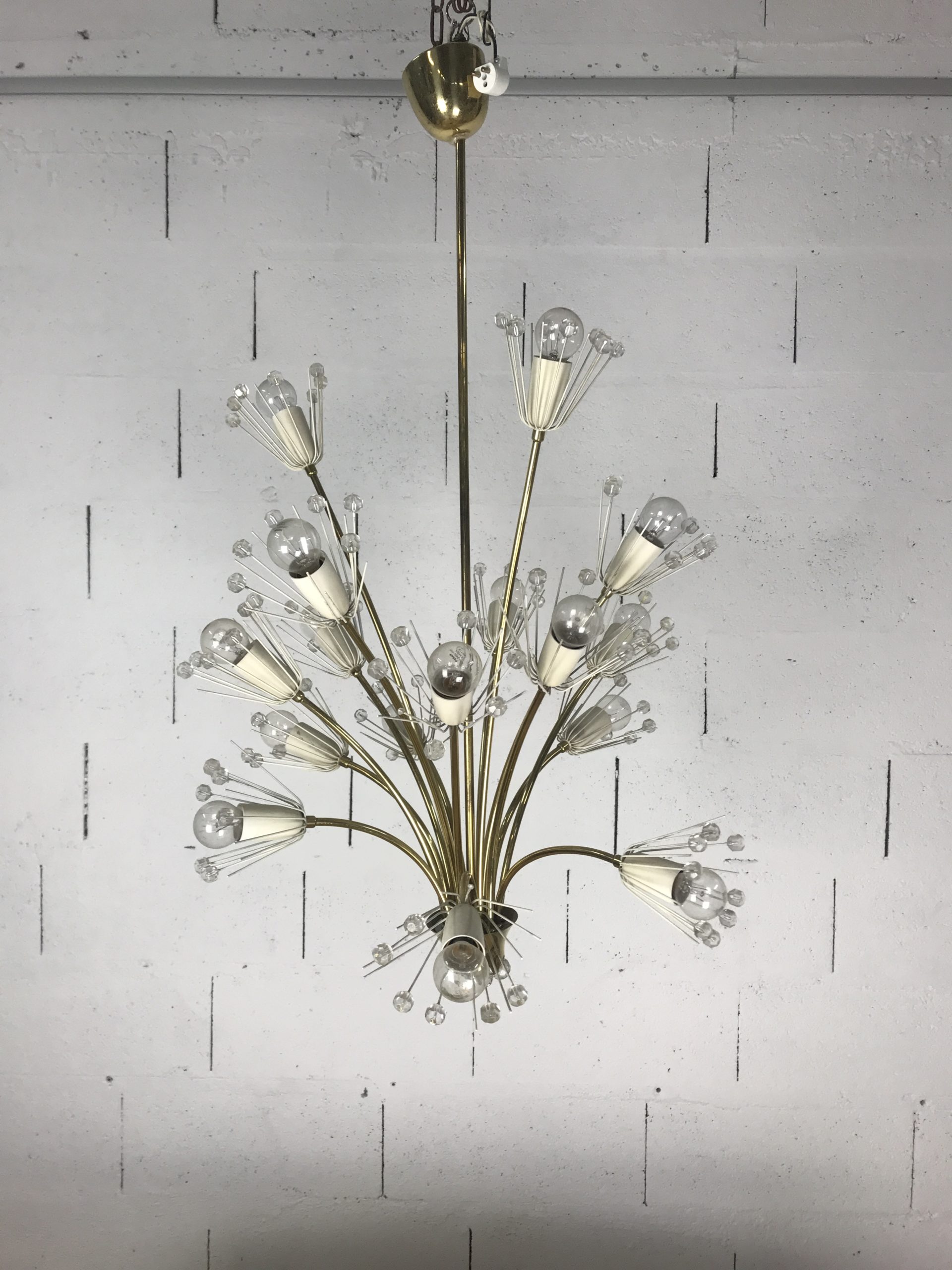 Flower chandelier by Emil Stejnar