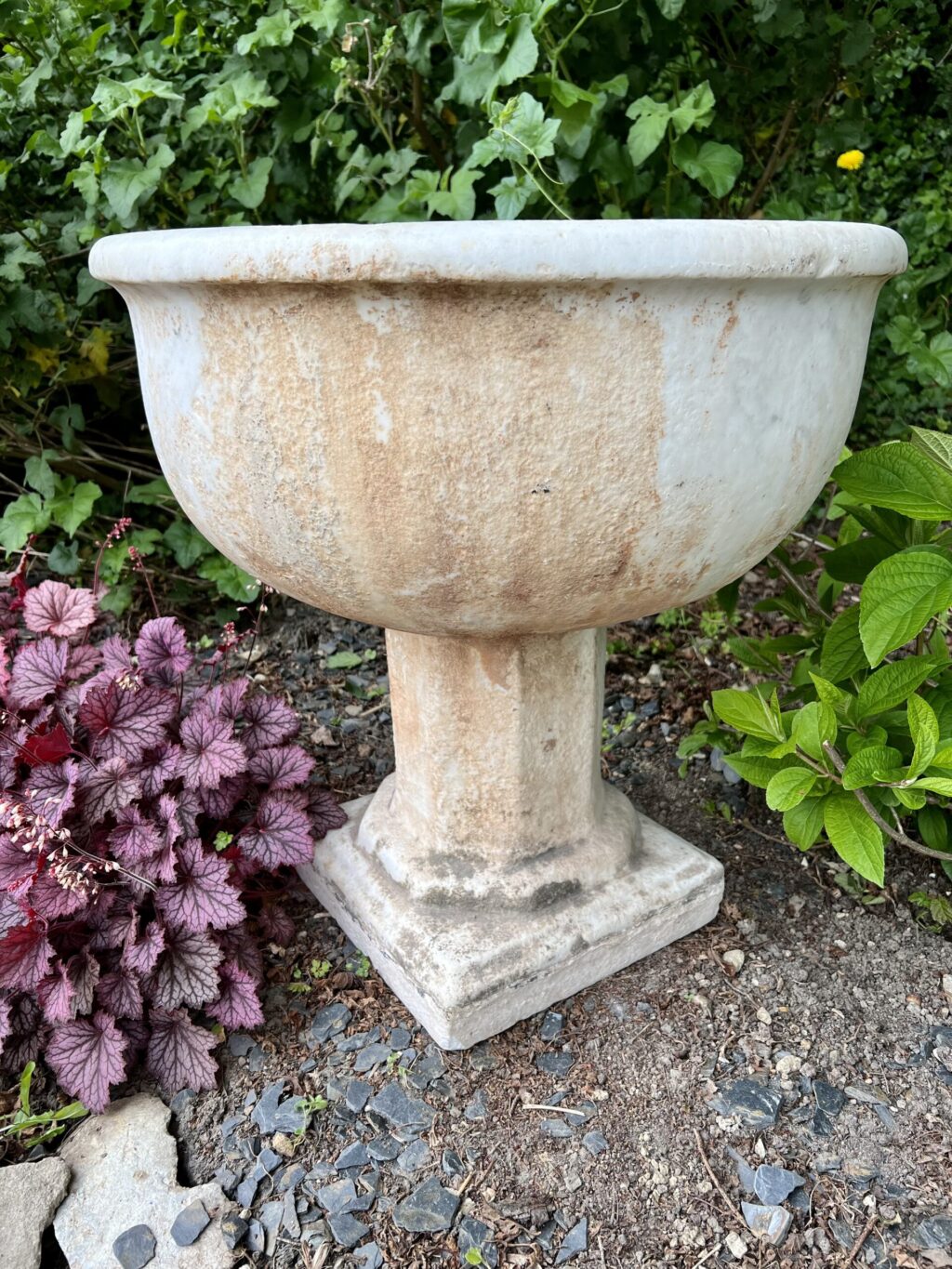 fontaine en marbre de carrare