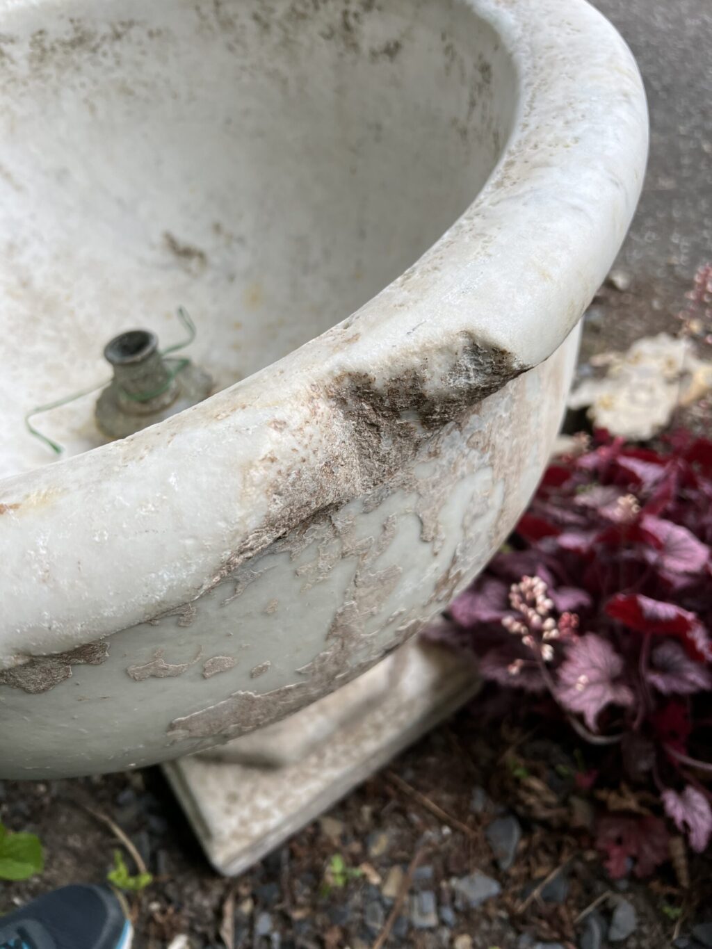 fontaine en marbre de carrare