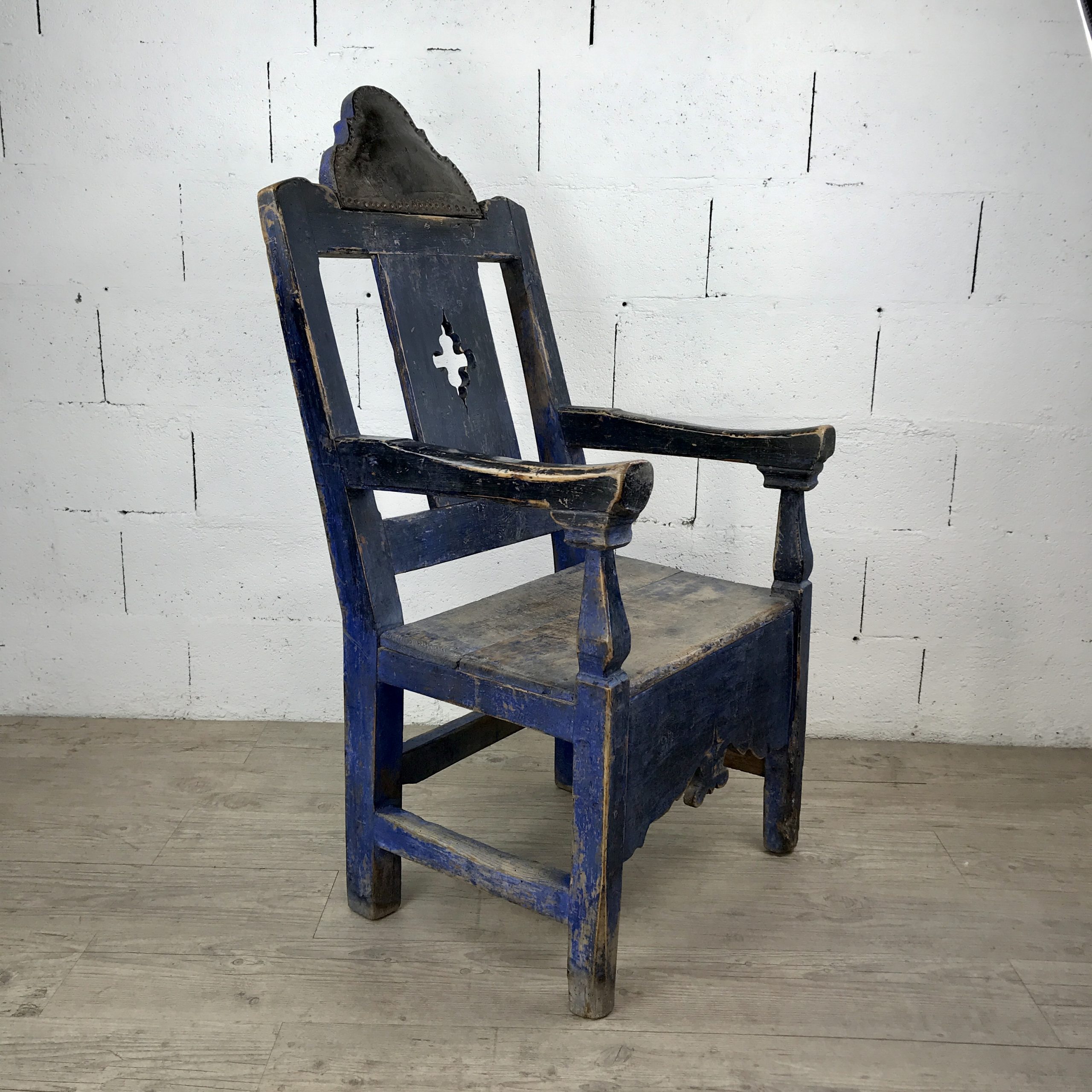 Fauteuil Bleu en bois Espagne